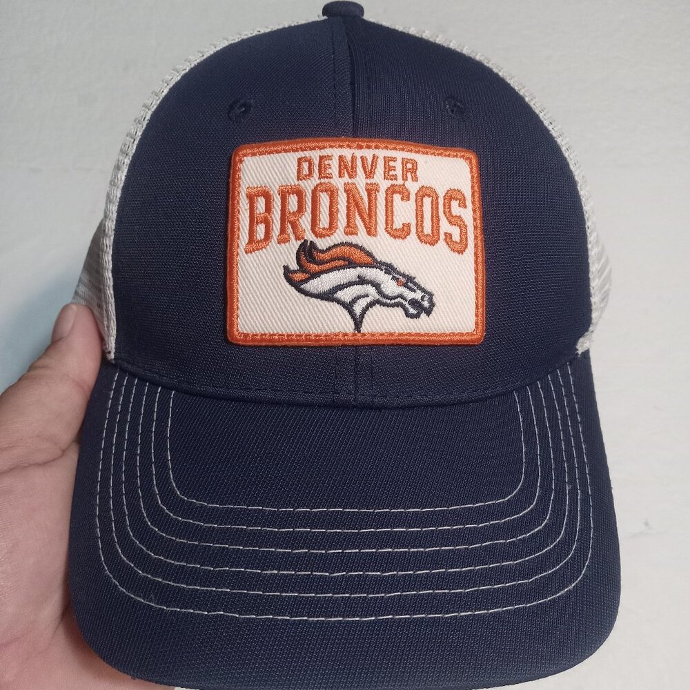 NFL Team Apparel Denver Bronco's Trucker Style Snapback Hat/Cap